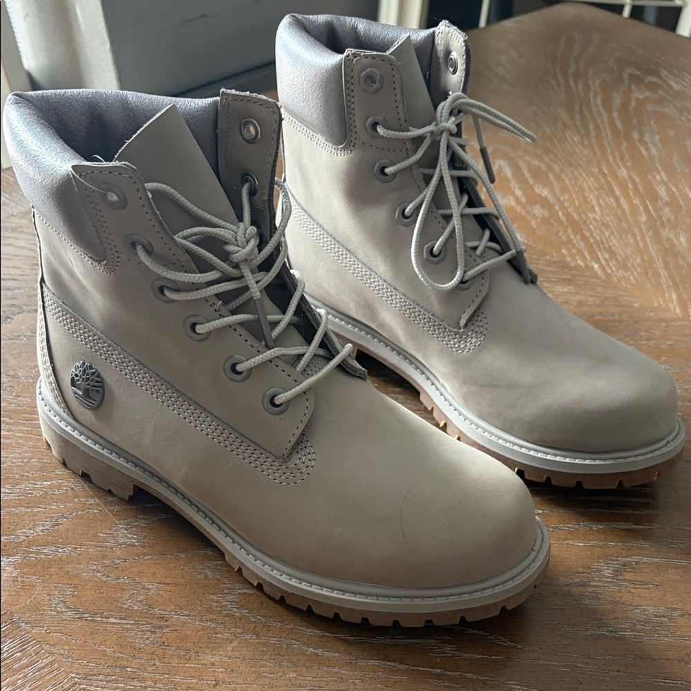 Timberland Women's Gray Combat Boots
